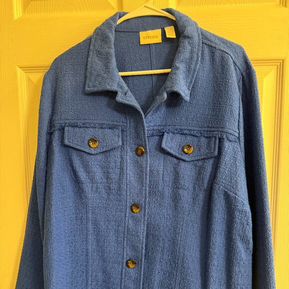 Chico's Blue Blazer - Picture 1 of 3